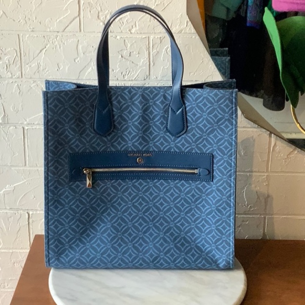 Michael Kors Blue Tote Bag